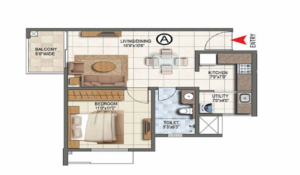 Featured Image Of Prestige Autumn Leaves 60*40 Floor Plan